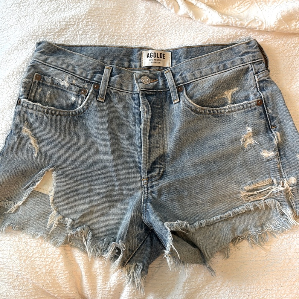 AGOLDE Parker Denim short